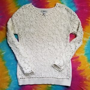 BASS VINTAGE SWEATER BOHO CUTE MEDIUM MAINE COTTON